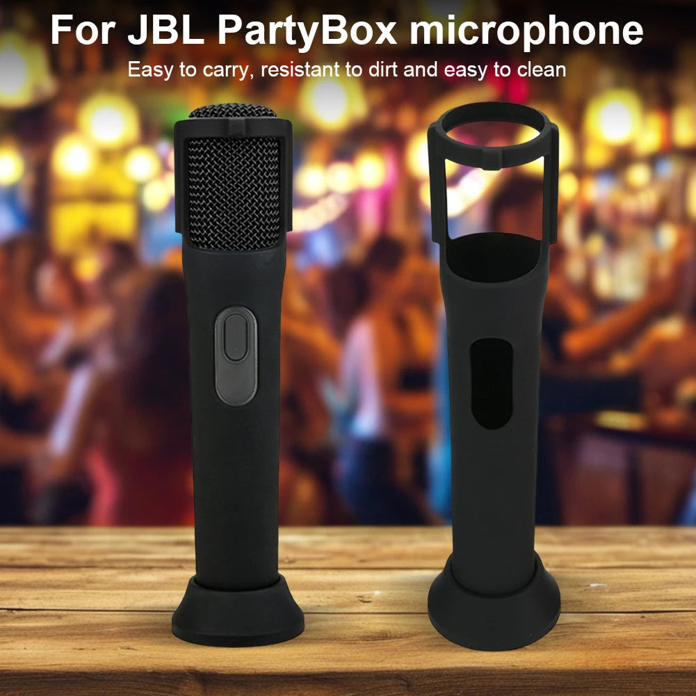 Silicone Case Mic Sleeves Microphone Stand Microphone Case for PartyBox Wireless Microphone Quake