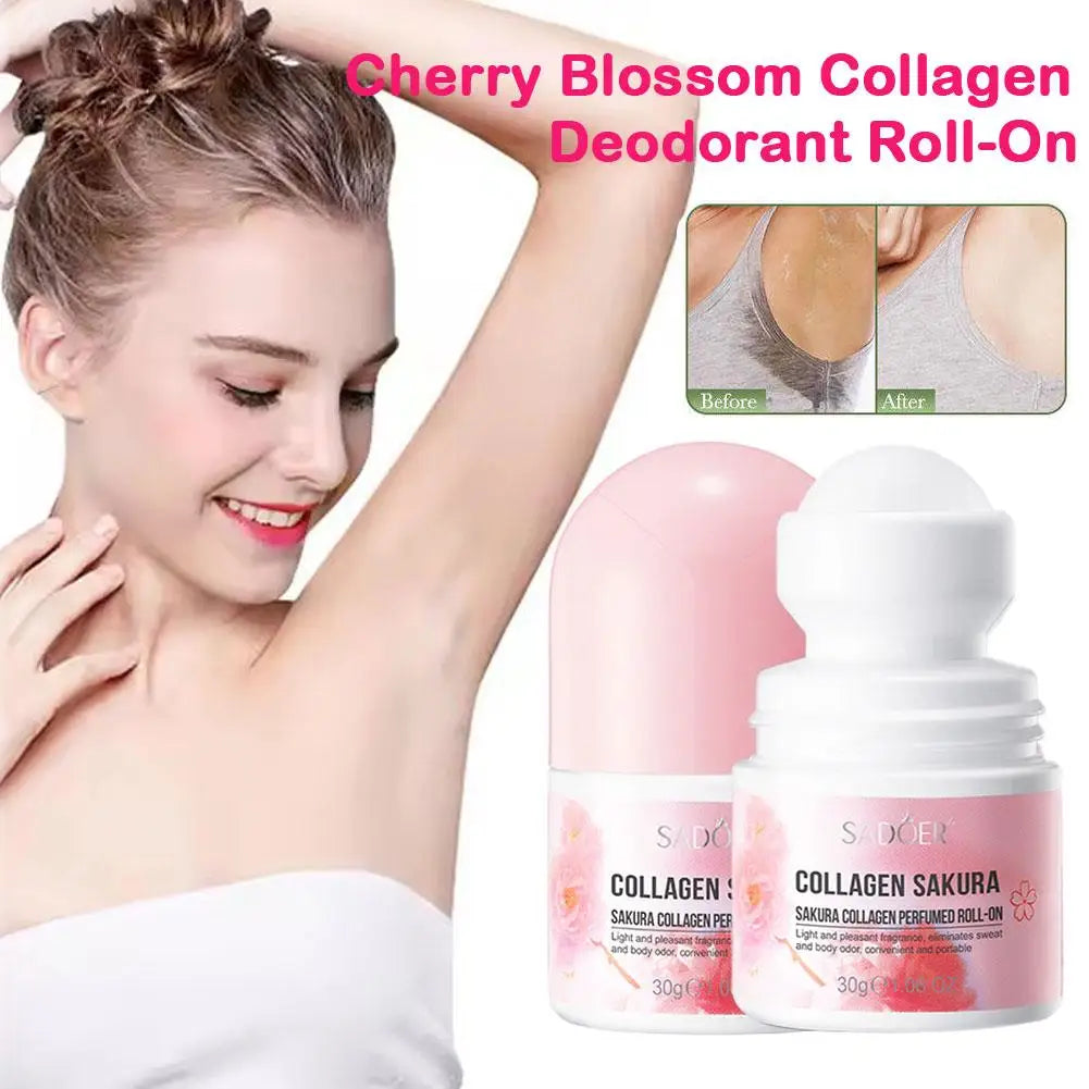 Sakura Body Odor Antiperspirant Hair Inhibitor Roll Long Lasting Underarm Sweat Deodorizer Dry Removal Eliminate Badly Smell Quake
