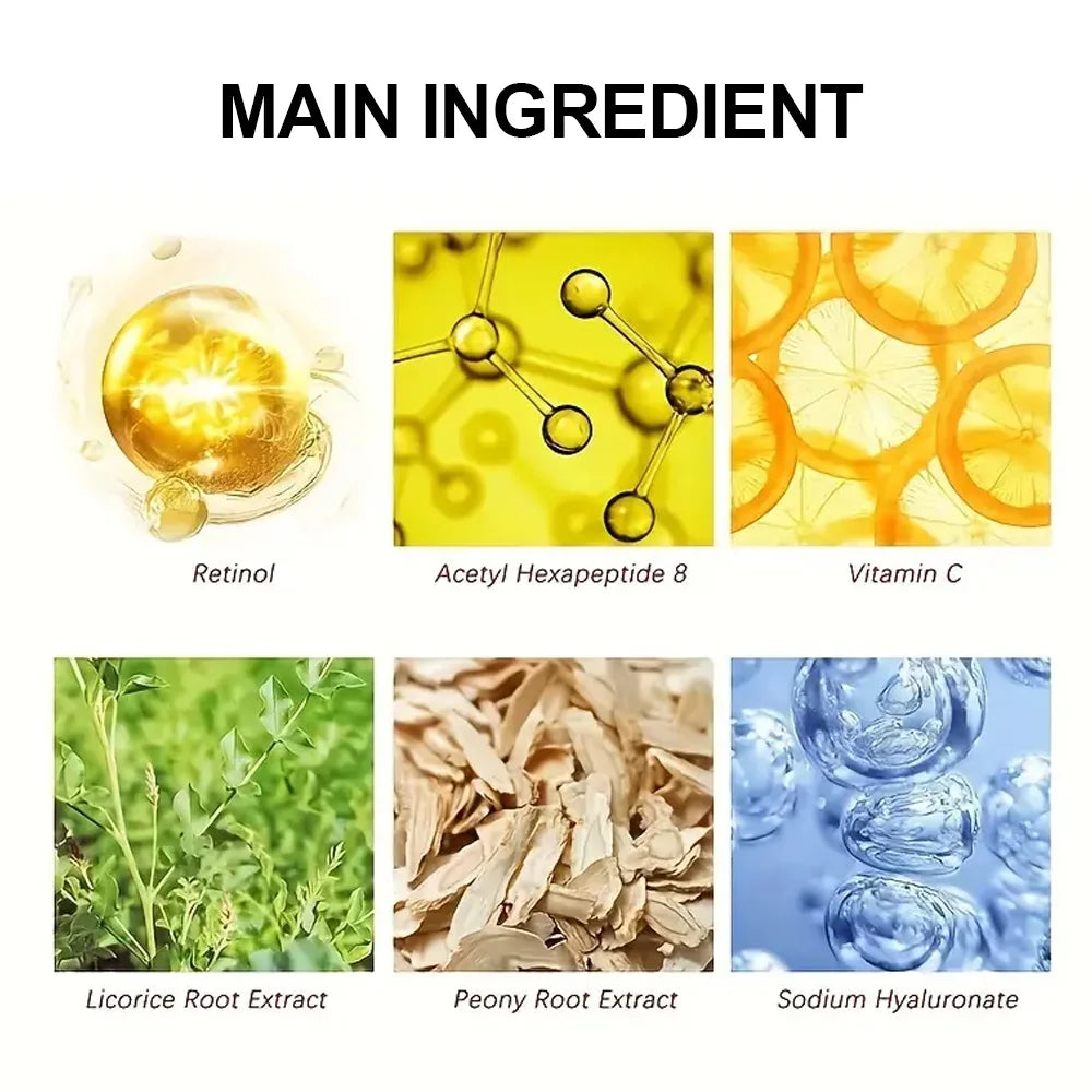 YOUNGCOMEN Vitamin C Face Cream Retinol Moisturizing Firming Hyaluronic Lightening Repairing Smooth Skincare Whitening Creams Quake