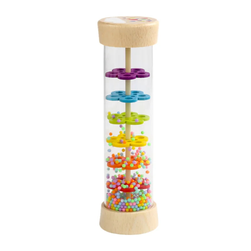 Wooden Rain Stick,Wooden Rain Sound Tube Instrument Rain Maker Musical Instrument Music Shaker Toy Hearing Enlightenment Toys Quake L