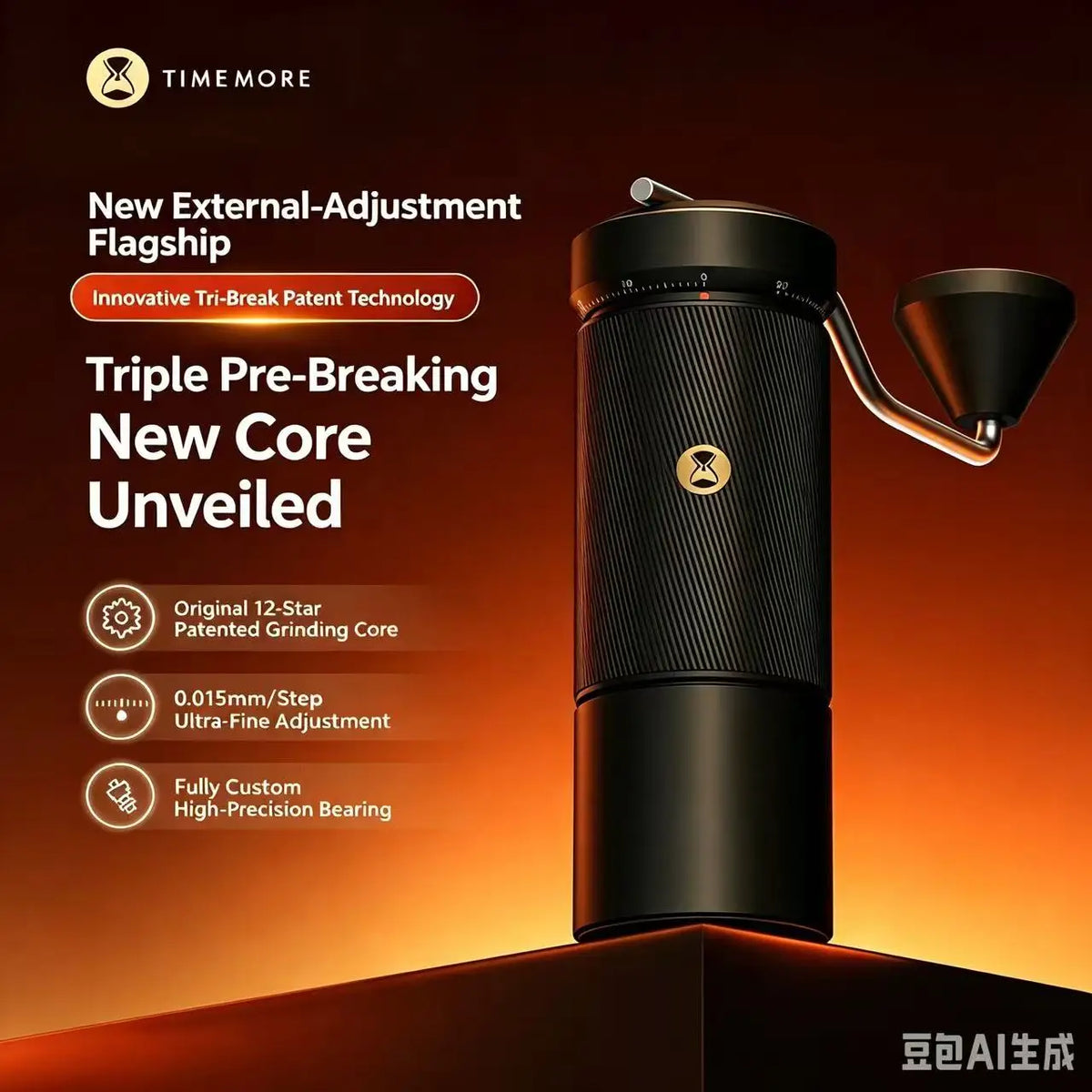 Timemore Chestnut S5 Hand Coffee Grinder Manual Coffee Bean Mill Grinder For Pour Over Espresso Household Coffee Grinding Tool Quake Default Title