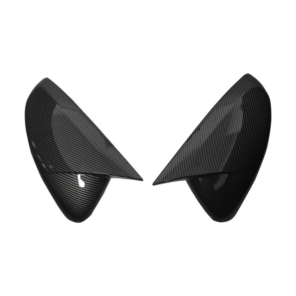 For Peugeot 208 2008 2012-2018 Citroen C3 2016 to 2020 2x Car Sticker Rearview Side Mirror Cover Wing Cap Exterior Case Trim ABS Quake