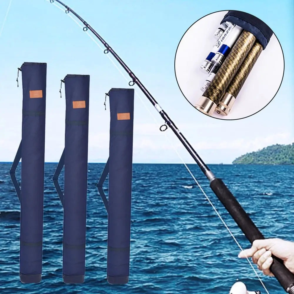 Canvas Fishing Tackle Storage Bag Large Capacity Folding Portable Fishing Tackle Backpack Multifunctional Rod Bag Quake