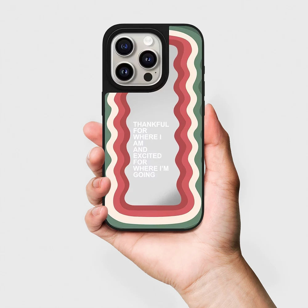 608312 Mirror Surface Magnetic Phone Case Cover for IPhone 13 14 15 16 17 18 Pro Max Case Cartoon Quake