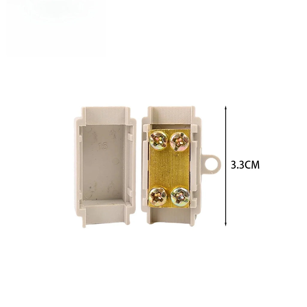 5/1Set T-type Branch Wiring Terminal Quick Wire Connector Block Electrical Cable Junction Box High Power Splitter Wire Connector Quake B 1Set