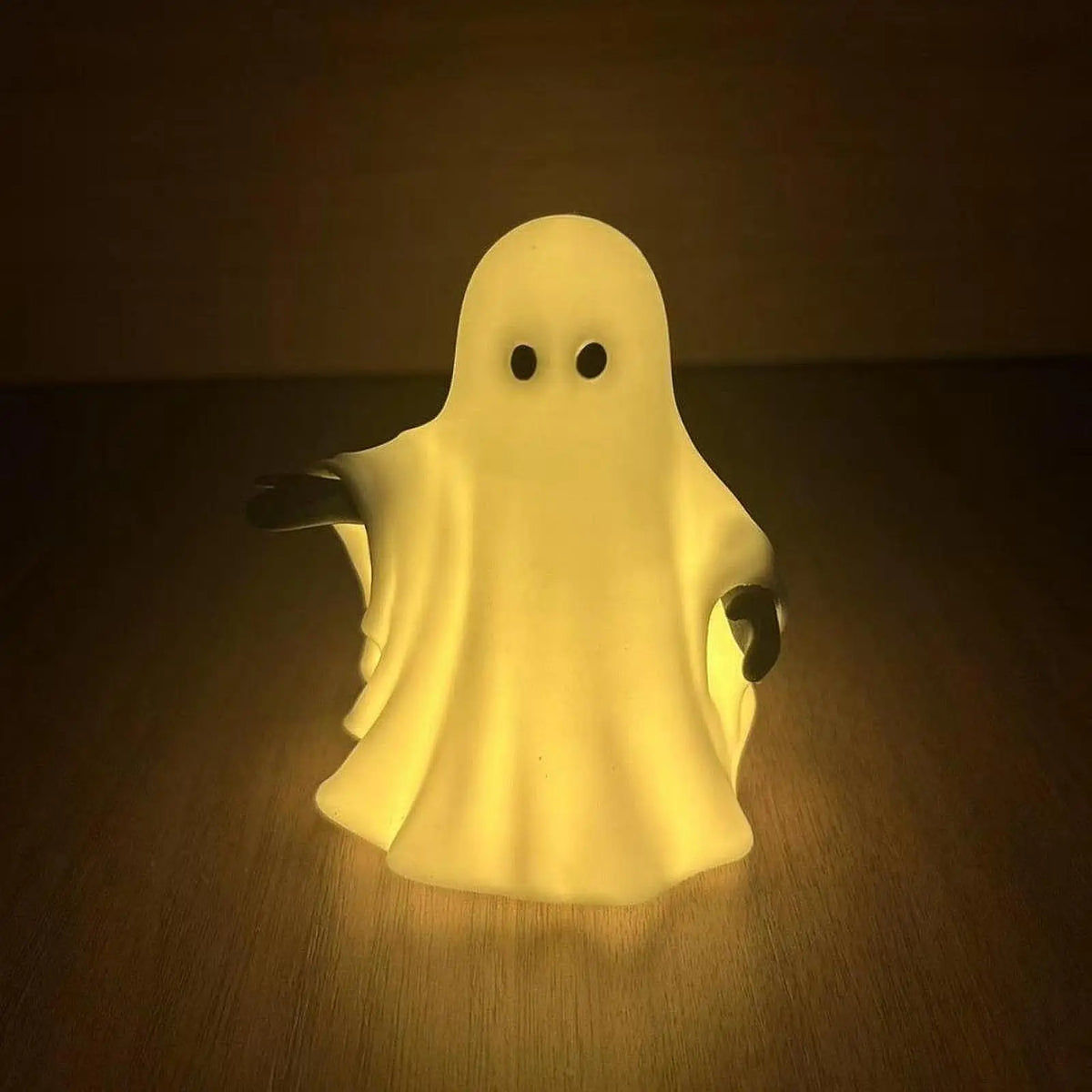 Halloween Decoration Ghost Figurine Light up Fashion Collectible Creative Home Decor for Holiday Tabletop Mantel Shelf Indoor Quake