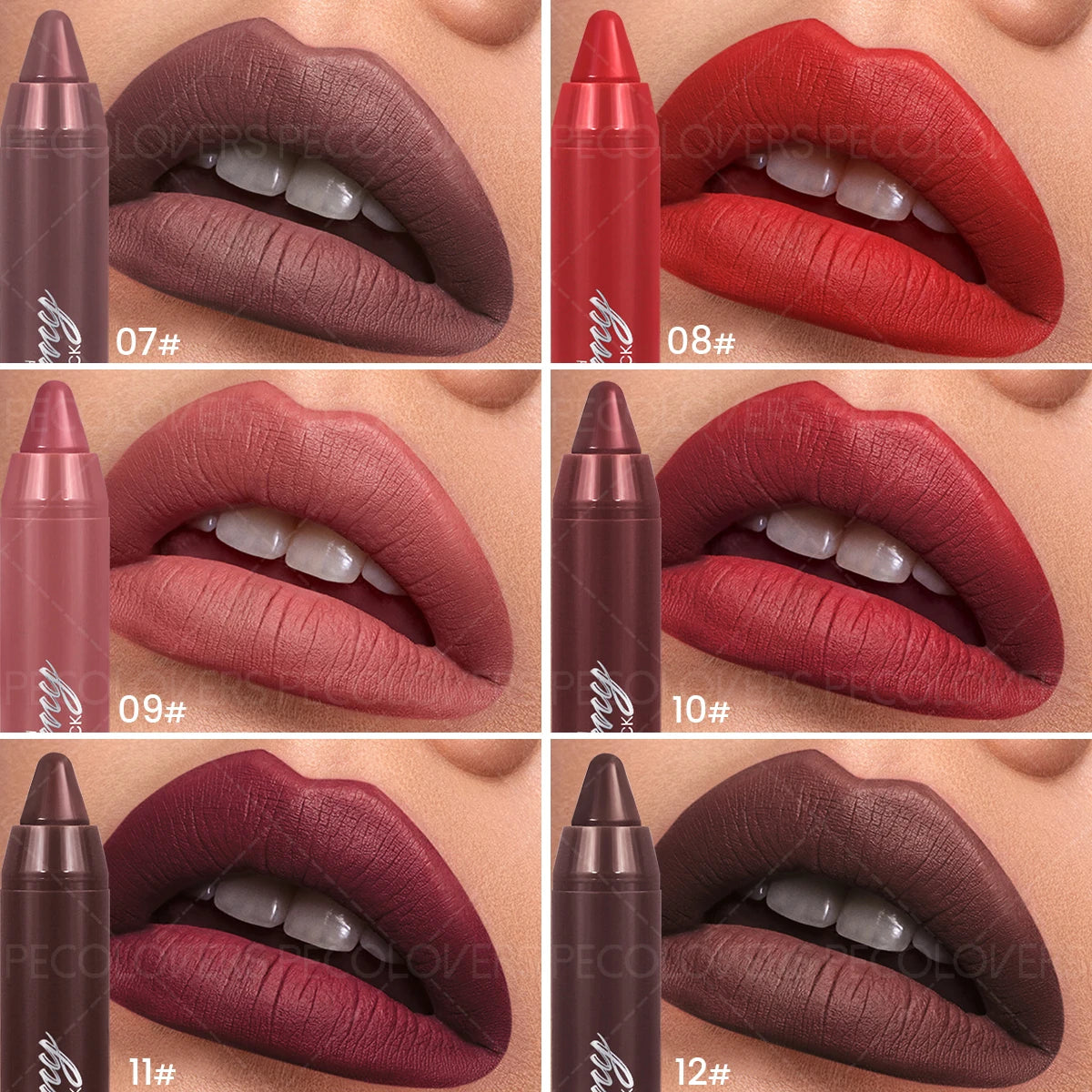 Colors Matte Lip Liner and Lipstick, Easy To Accurately Apply, Waterproof Long-lasting Non-sticky, Perfect Festival Gifts Quake