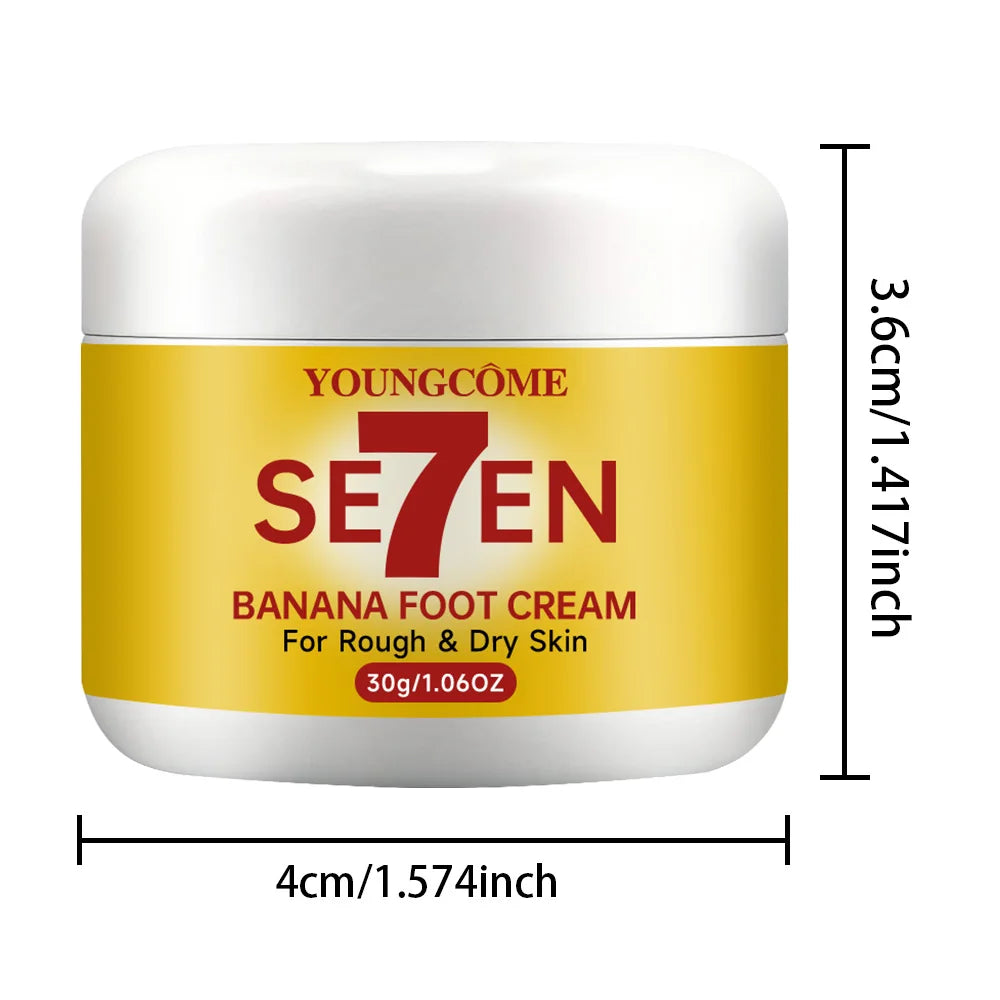 Anti-Drying Crack Foot Cream Heel Cracked Repair Cream Banana Oli Moisturizing Removal Dead Skin Hand Feet Smooth Care Quake 30g