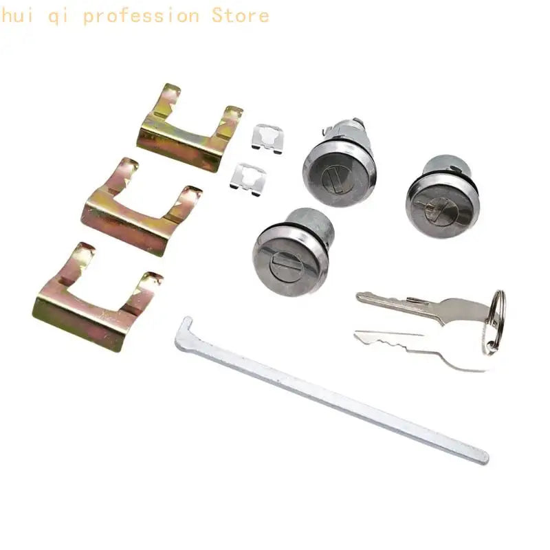 Door Lock 654394765282 for Vehicles, Metal Repair with 2 Keys for Worn Lock Parts, Restoration Tasks and Part Review Support Quake