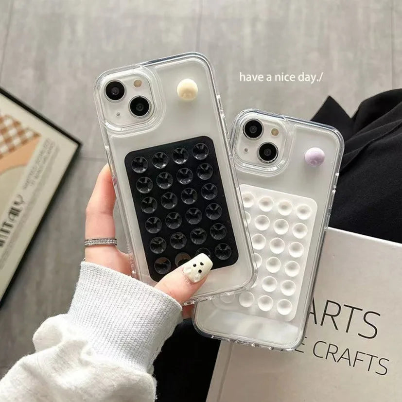 Silicone Suction Phone Holder Mat Multifunctional Suction Cup Wall Stand Square Anti-Slip Single-Sided Case Mount Back Sticker Quake