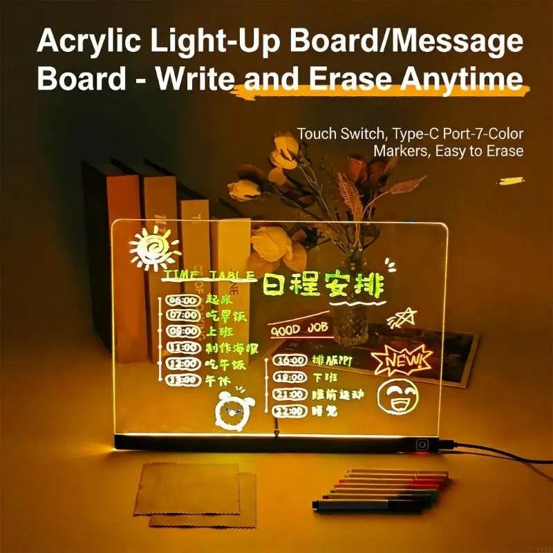 Kids Brighten Drafting Table Highlighting 7 Dynamic Dyes USB Electrical Supply for Sketching Room Deck Creative Eight K1KF Quake