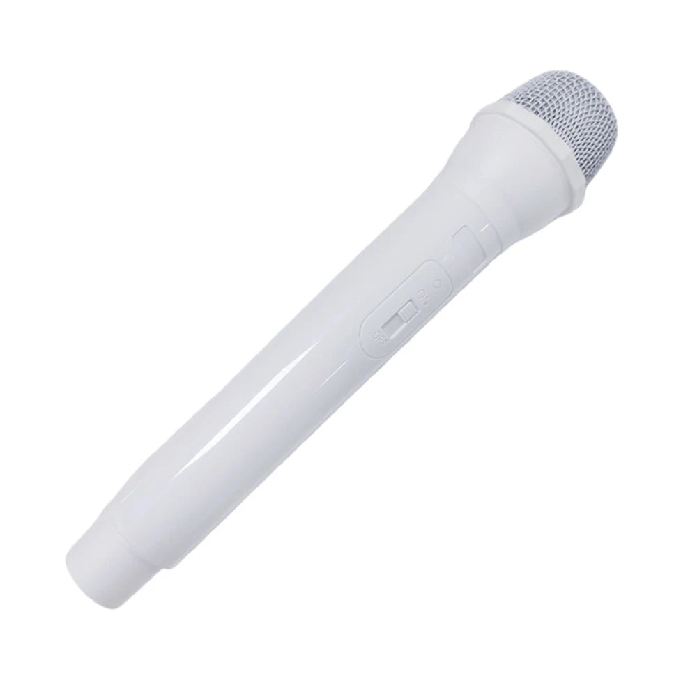 Simulation Microphone Prop,Plastic Realistic Pretend Microphone Prop,Fun Stage Mic Prop for Christmas,Cosplay,Speech,Music Party Quake WHITE