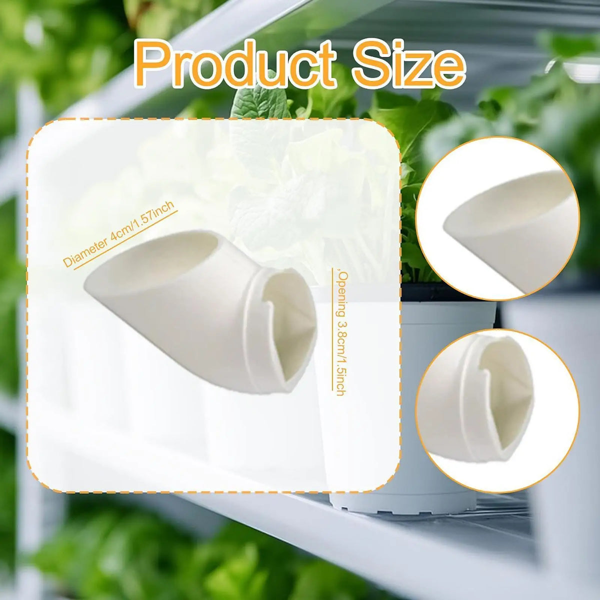Hydroponic Tower Colonization Cups Reusable PP Plastic Plant Grow Pot for Home Vertical Garden Quake