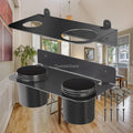 2 Pieces Oil Funnel Holder Storage Rack Easy to Install Organizer Garage Fluid Drain Portable Funnel Kit with Removable Cup Quake Default Title