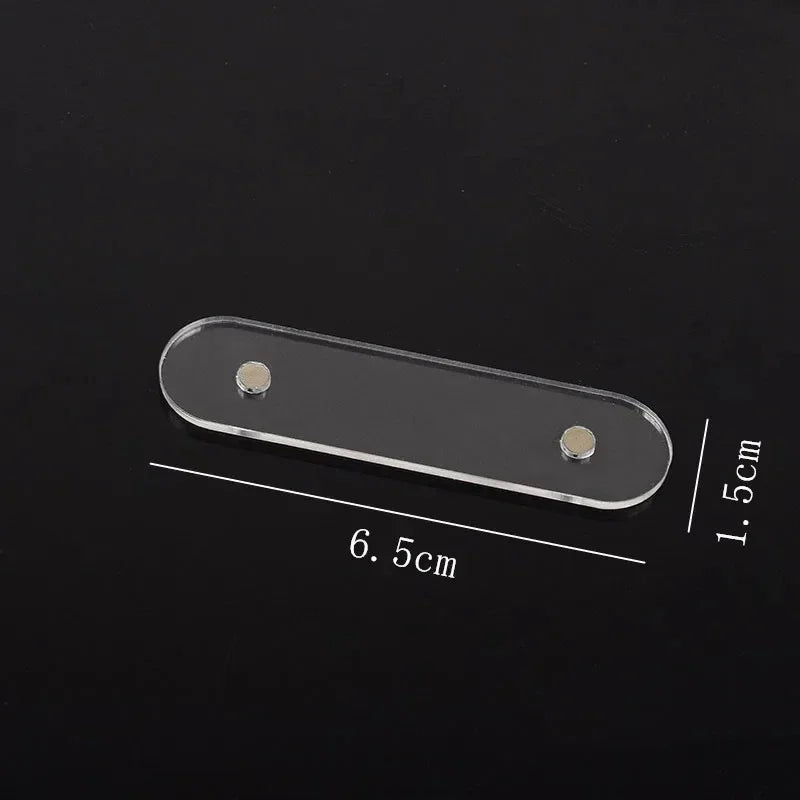 Holder Strip Manicure False Nail Tips 10/20/30pcsDisplay Stand With Magnet Transparent Practice Acrylic Gel Polish Showing Tool Quake