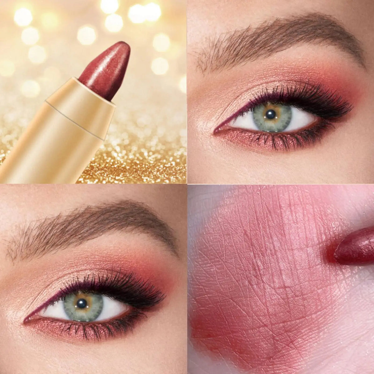 Waterproof Eyeshadow Stick - Matte To Shimmer Long-Lasting Wear, High Pigmentation, Versatile Colors Quake 05