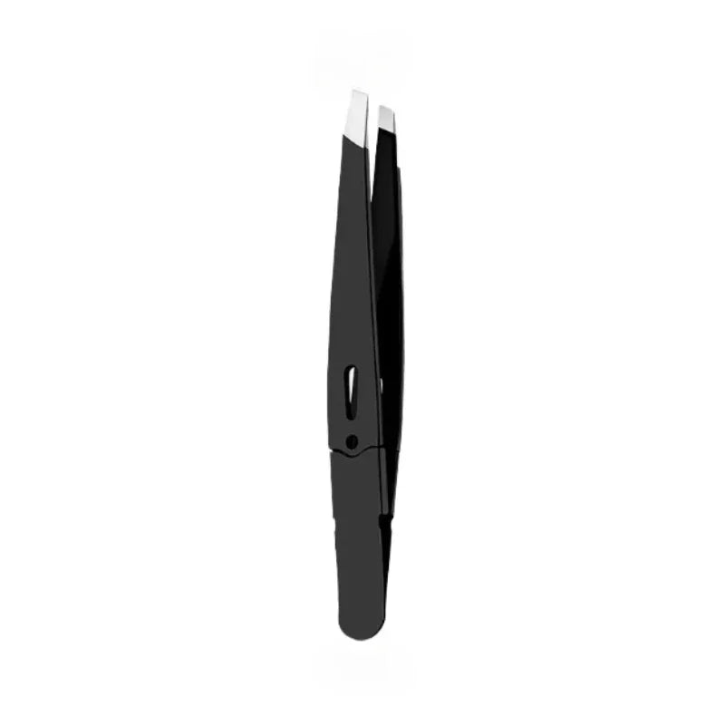 Clips Removal Steel Slanted Eye Eyebrow Tweezer Colorful Hair Beauty Fine Hairs Puller Stainless Brow Makeup Tools Quake black