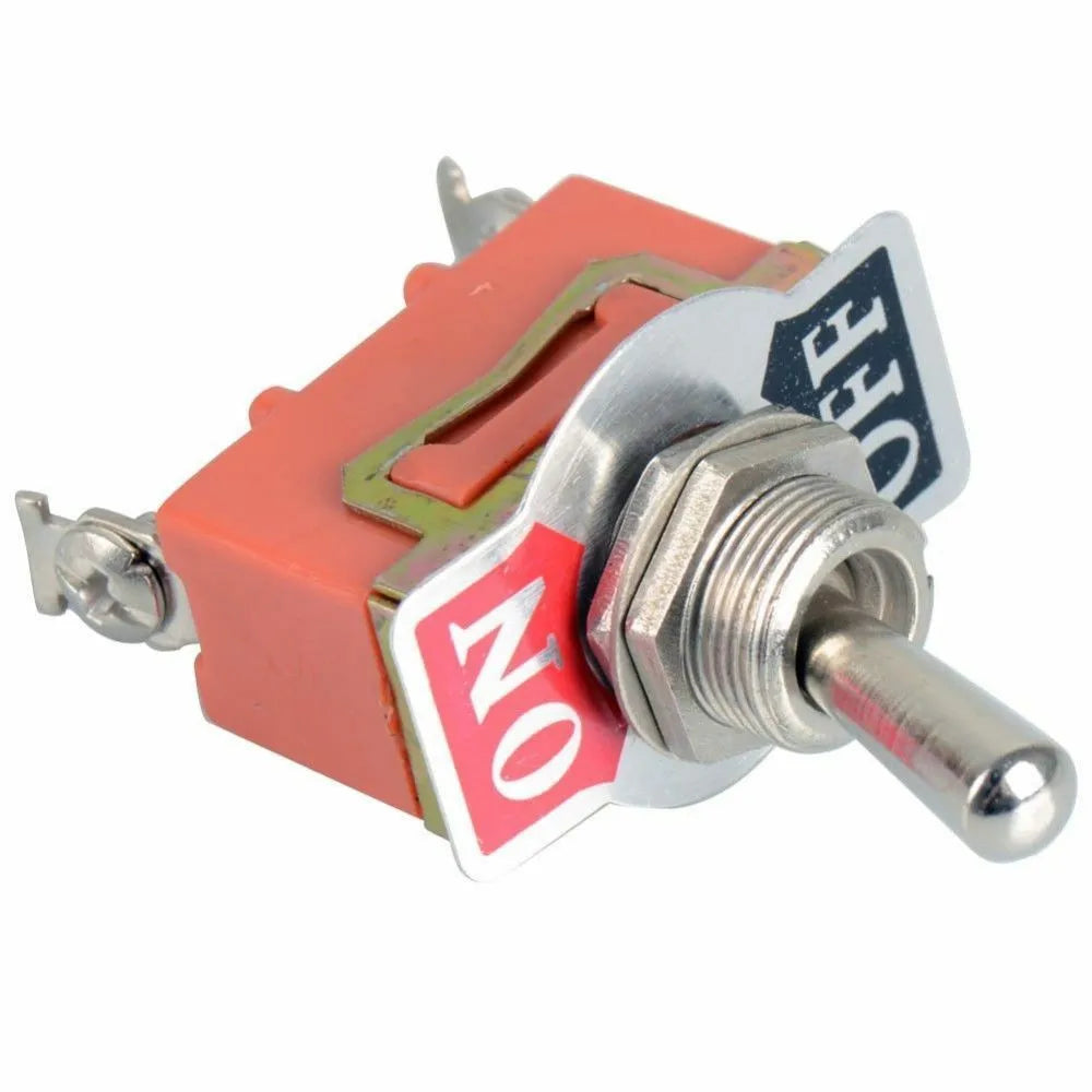 Car SPST for toggle Switch 12V ON/OFF Waterproof Cover for maximum Withstand Voltage 250V Thread Diameter 11 6mm Quake