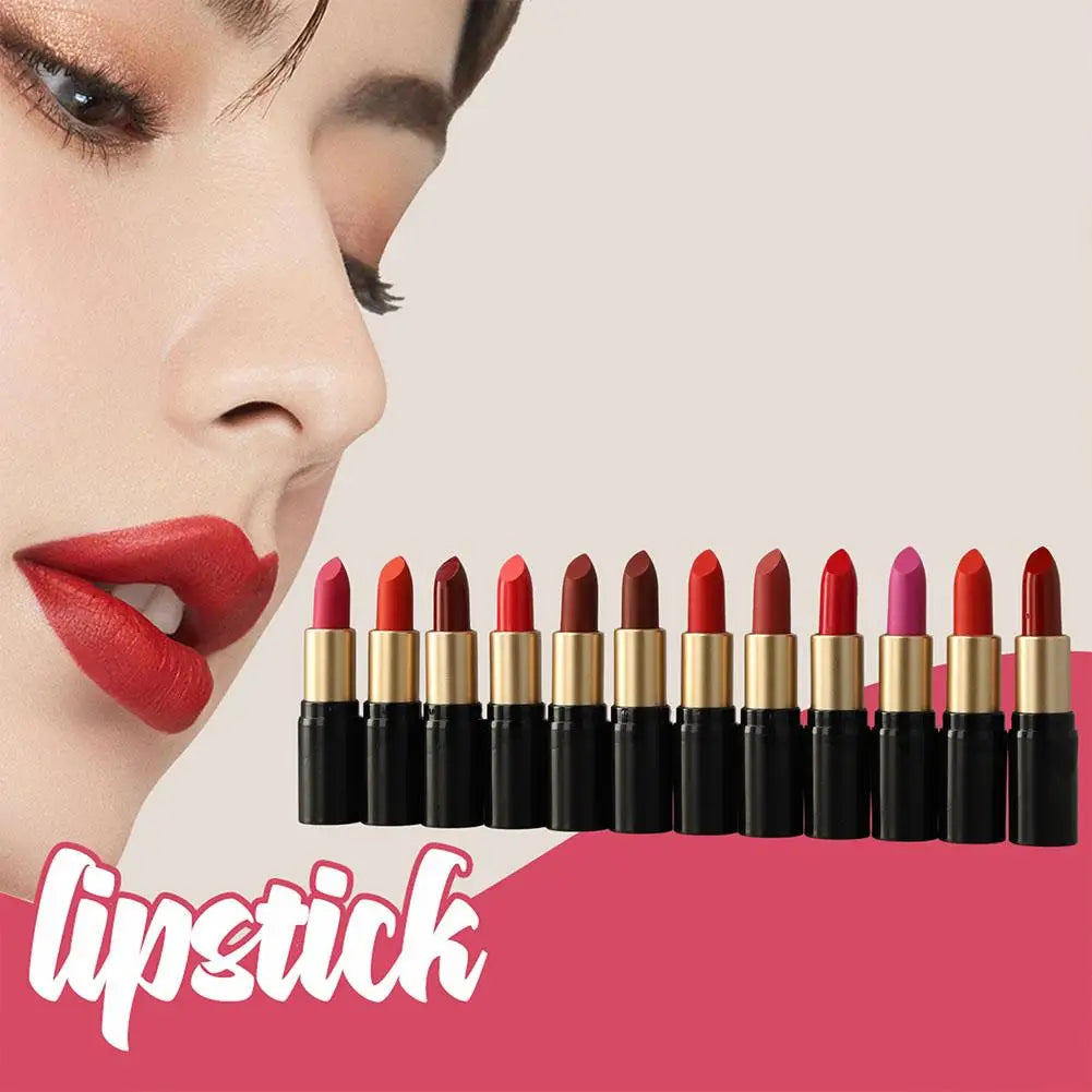 Original Tube Lipstick Smooth Long Lasting Mini Tube Mate Velvet Lipstick Moisturizer Gloss Waterproof Lip Lipstick Cosmetic Quake