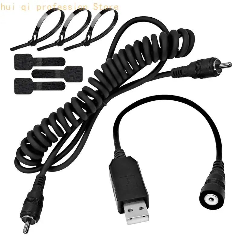 Snowmobile Heated Helmets Connector Plug Heating Cable Heated Helmets Adapter Suitable for Most Electric Face Shielding H8WE Quake