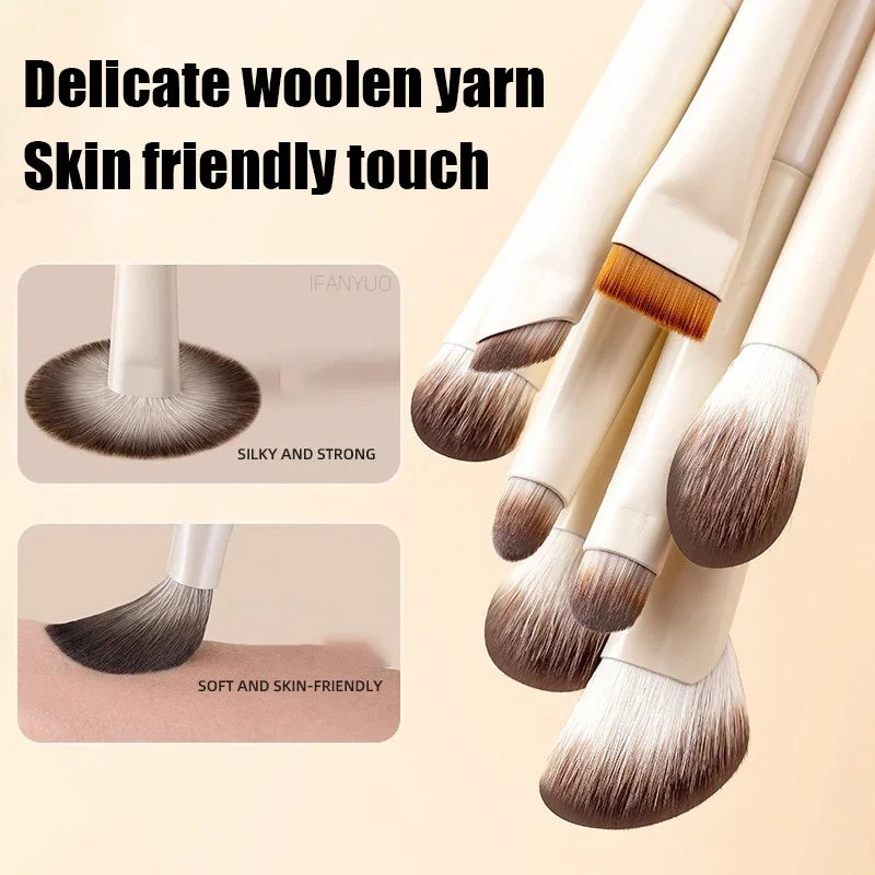 5/6/8/10pcs Makeup Brushes Set Professional Soft Eye Makeup Brushes Contouring Eyeshadow Eyeliner Eye Detail Brush Makeup Tools Quake