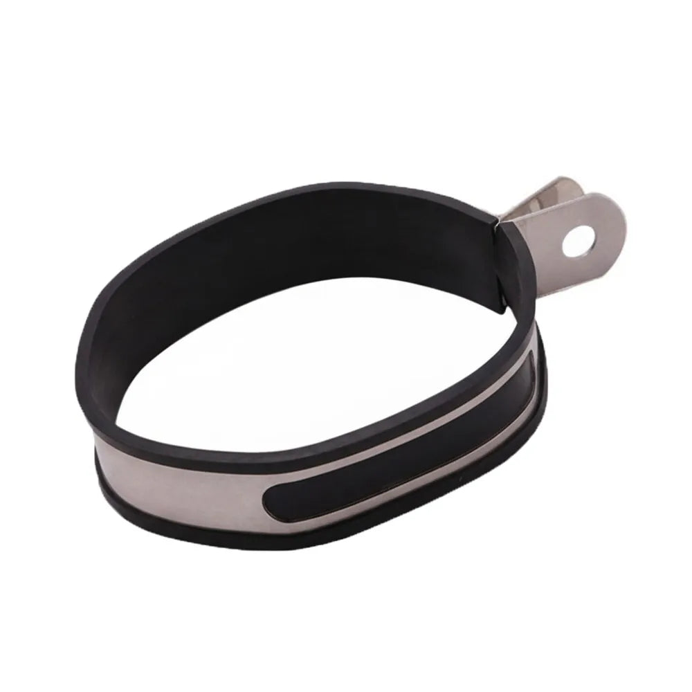 Accessories Tail Muffler Fixture Support Pipe Fixing Bracket Exhaust Clamp Fixed Ring Motorcycle Exhaust Pipe Protector Quake Header E