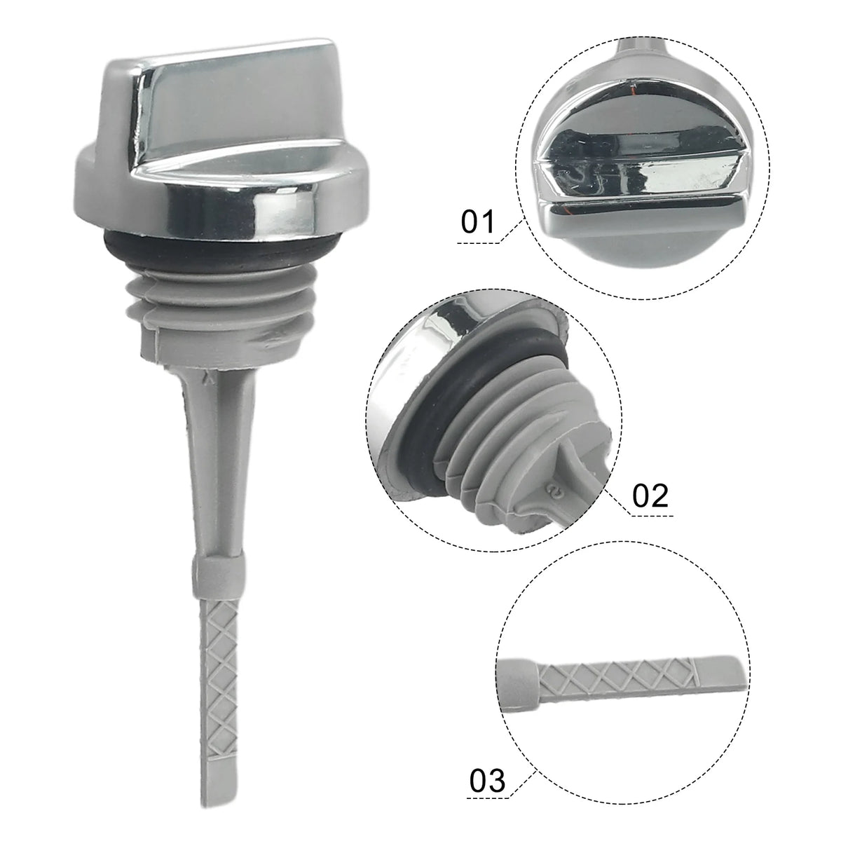 Short Oil Dipstick For 50cc 70cc 90cc 110cc 125cc Dirt Bike ATV Quad Go Kart ATV Four-wheel Go Kart With Short Dipstick Quake