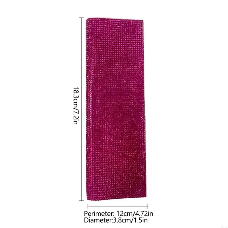 Rhinestones Microphone Handle Sleeve for Wireless Microphone Handle, Sparkly Grip Cover with Soft Inner Liner for Karaoke K1KF Quake
