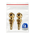 Pack Of 2 Heavy Duty Brass Tire Air Chucks with Double Connection Suitable for Car Motorcycle Bike Truck Industrial Use H8WE Quake CN