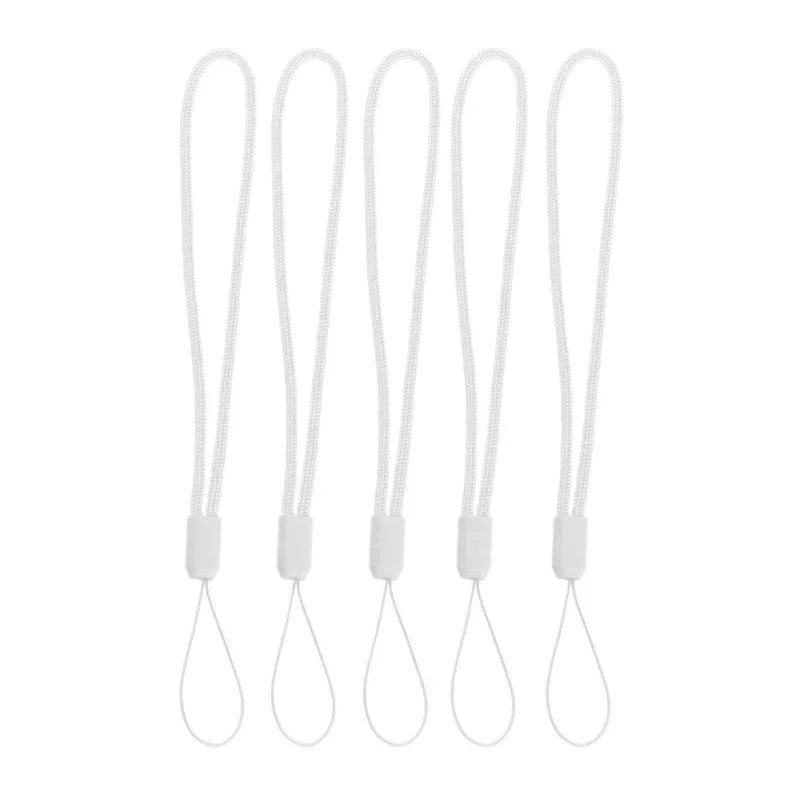 Lanyard for Cell Phone Camera Universal Hand 5pcs Wrist Strap Rope Cord Holder Quake WHITE 5pcs