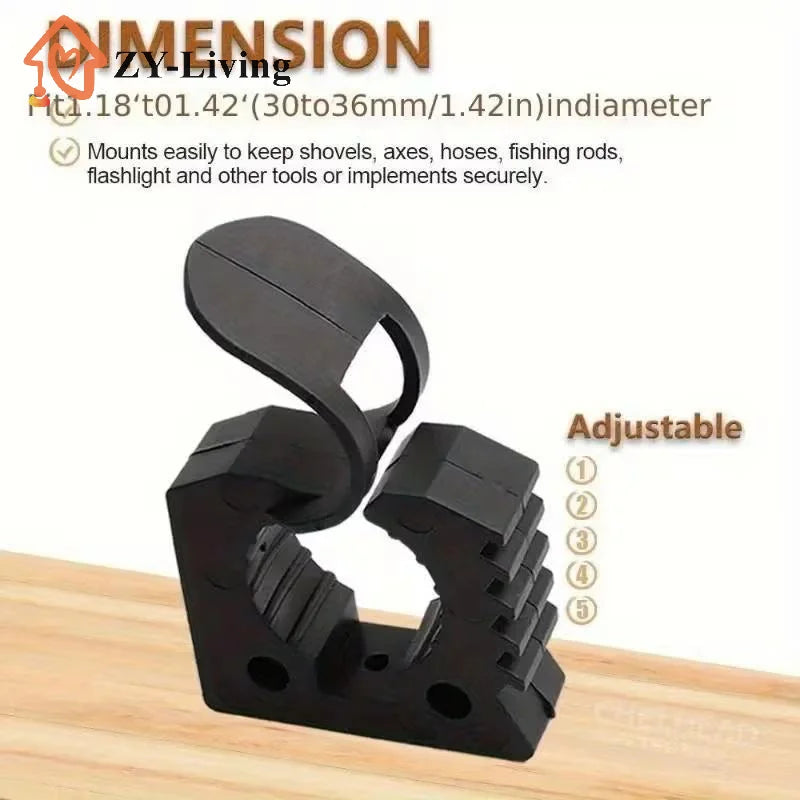 2/4Pcs Quick Fist Clamp For Mounting Tools Equipment Rubber Clamp Ideal For Offroad Vehicles, ATV, UTV, Truck Part Accessories Quake