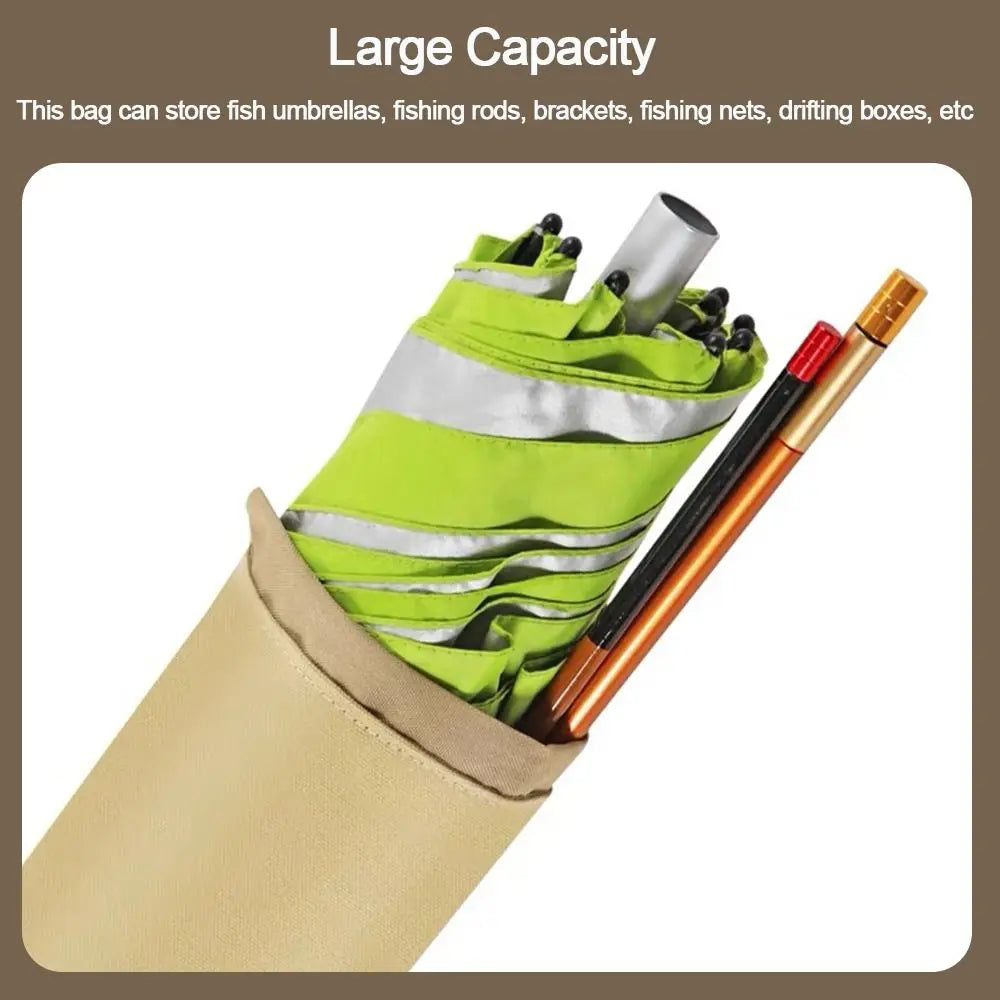 Canvas Fishing Tackle Storage Bag Large Capacity Folding Portable Fishing Tackle Backpack Multifunctional Rod Bag Quake