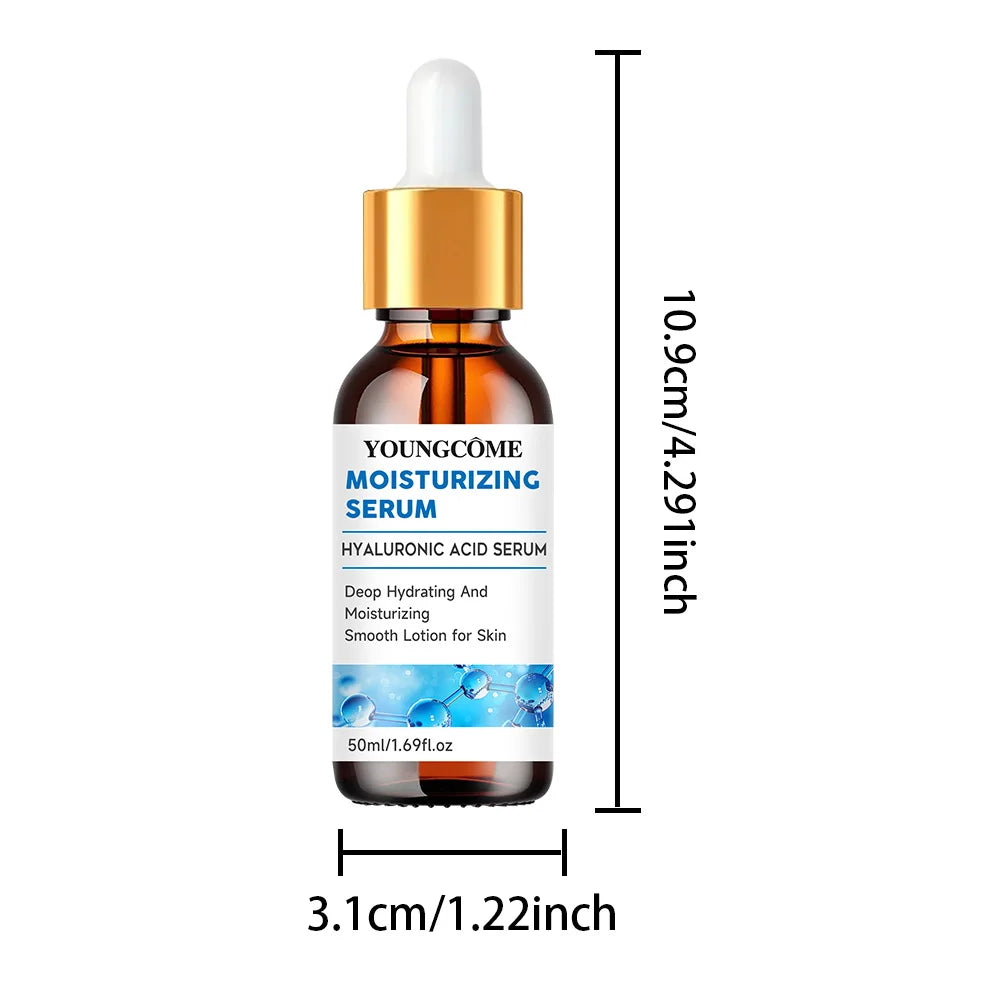 Hyaluronic Acid Facial Essence Deep Moisturizing Facial Skin Essence Anti Wrinkle Aging Face Lift Tightening Reduce Finelines Quake 50ml