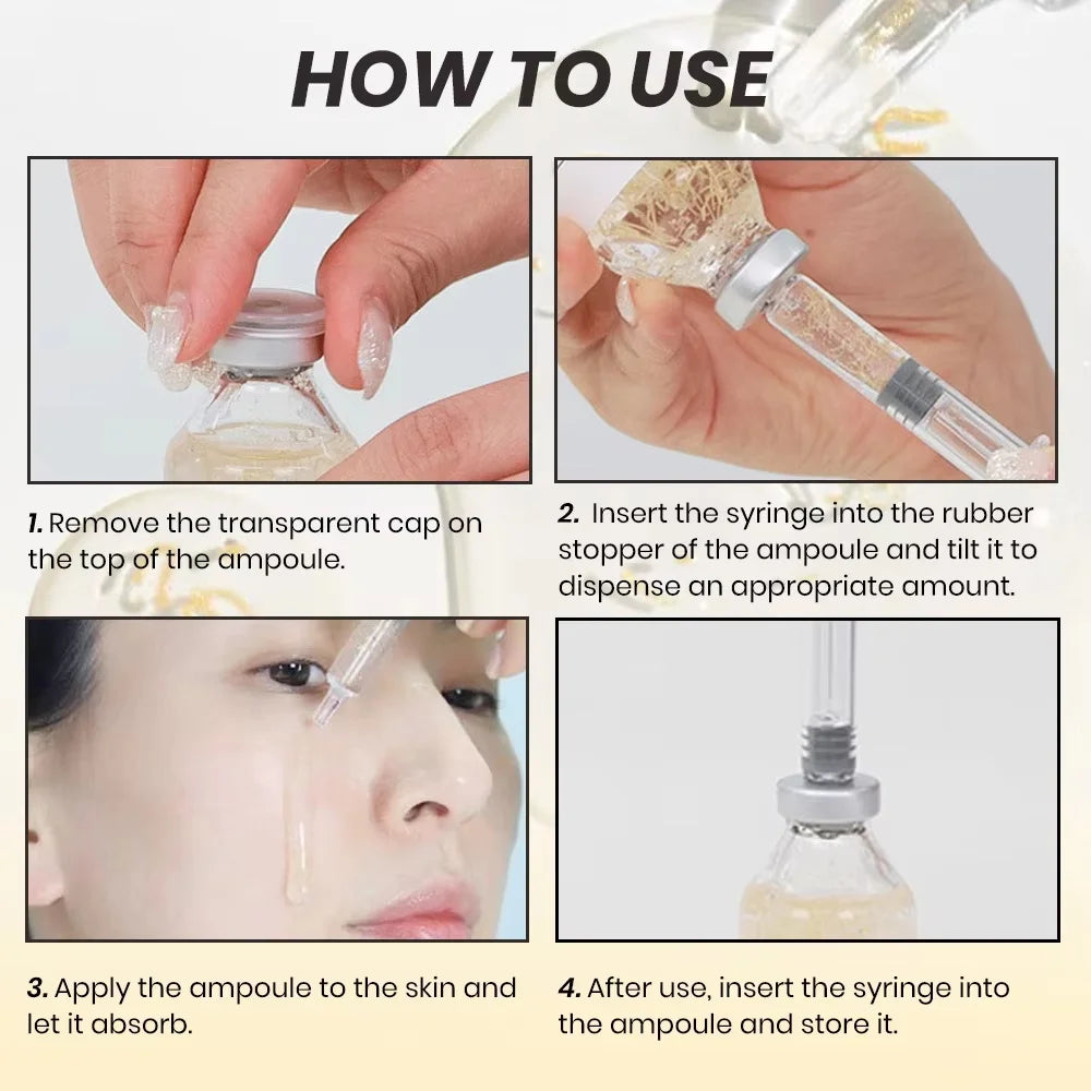 Peptide Intensive Lifting Ampoule,Deep Collagen Face Firming Moisturizing Serum,Glass Skin Tightening Hydration,Korean Skincare Quake