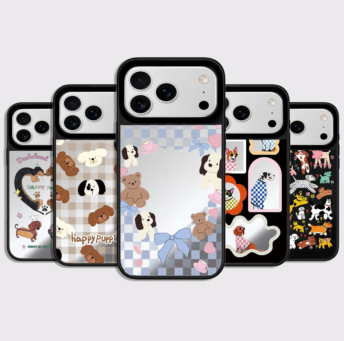 6090493 Mirror Surface Magnetic Phone Case Cover for IPhone 13 14 15 16 17 18 Pro Max Case Cartoon Quake
