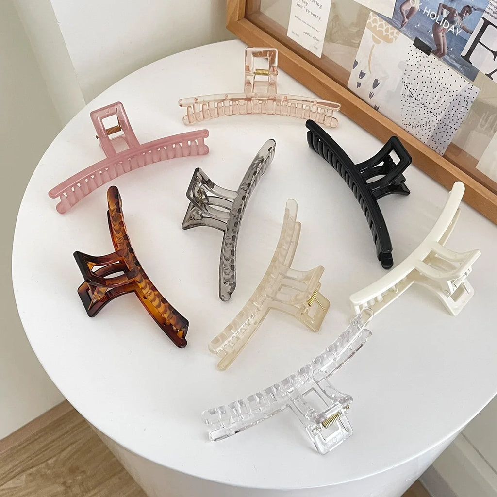 New Versatile Grab Clip Jelly Hair Grab Plate Hairpin Girls Women Headwear Hair Styling Tools Accessories Quake