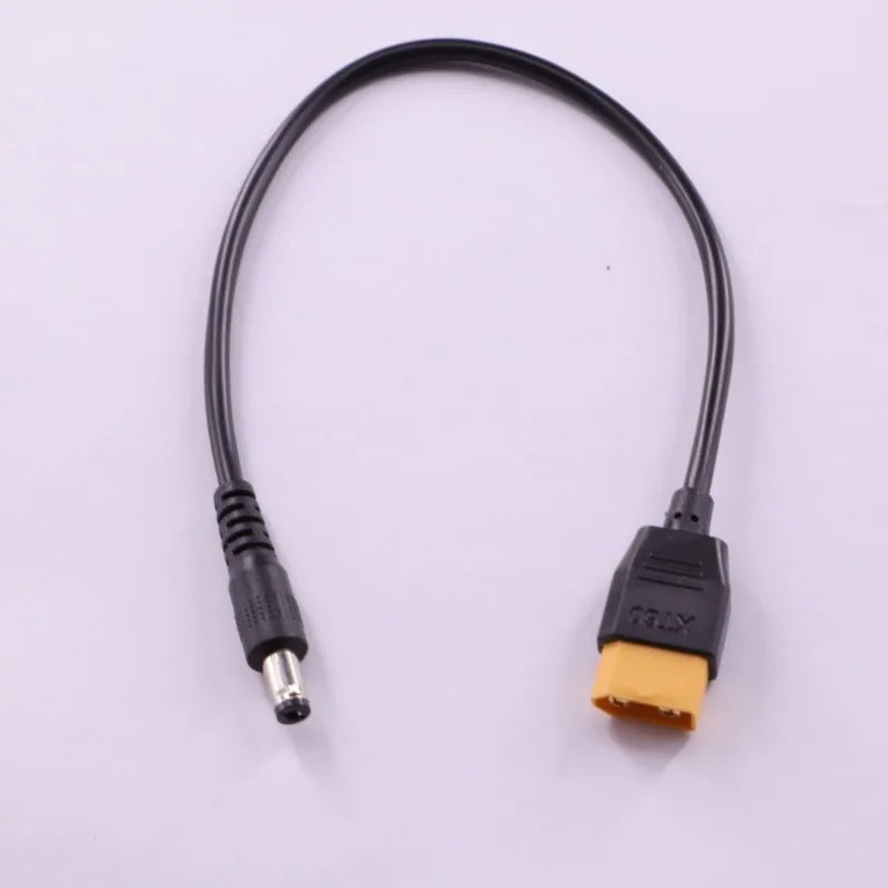 12AWG XT60 to DC 5521/5525MM Male/Female Head Connector Cable High-power Solar Panel Outdoor Power Charging Adapter Wire Quake