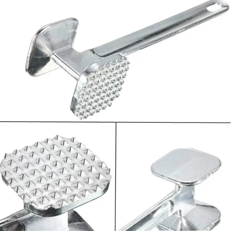 1PC Zinc Alloy Meat Tenderizer Hammer Mallet Tool for Pounding Beef Steak Chicken Pork Meat Hammer Kitchen Tool Quake