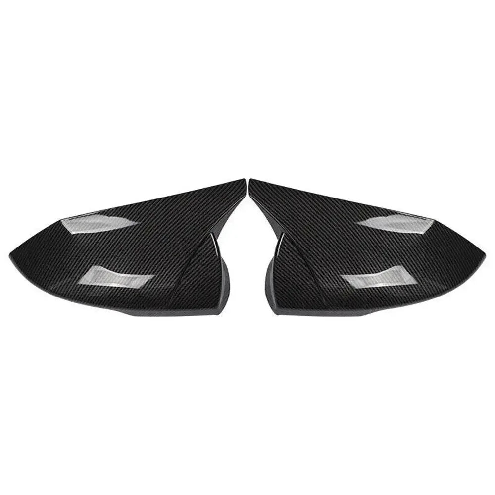 For Hyundai Elantra 2021 2022 Car Rearview Side Mirror Cover Wing Cap Exterior Sticker Door Rear View Case Trim Carbon Fiber Quake