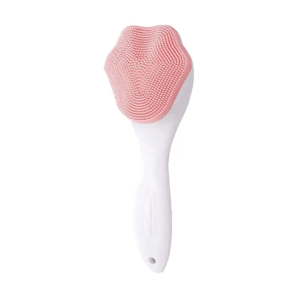 Silicone Face Scrubber And Exfoliator Brush - Facial Cleansing Brush For Blackhead, Acne, Pore, Deep Cleaning Brush Skin Care Quake pink