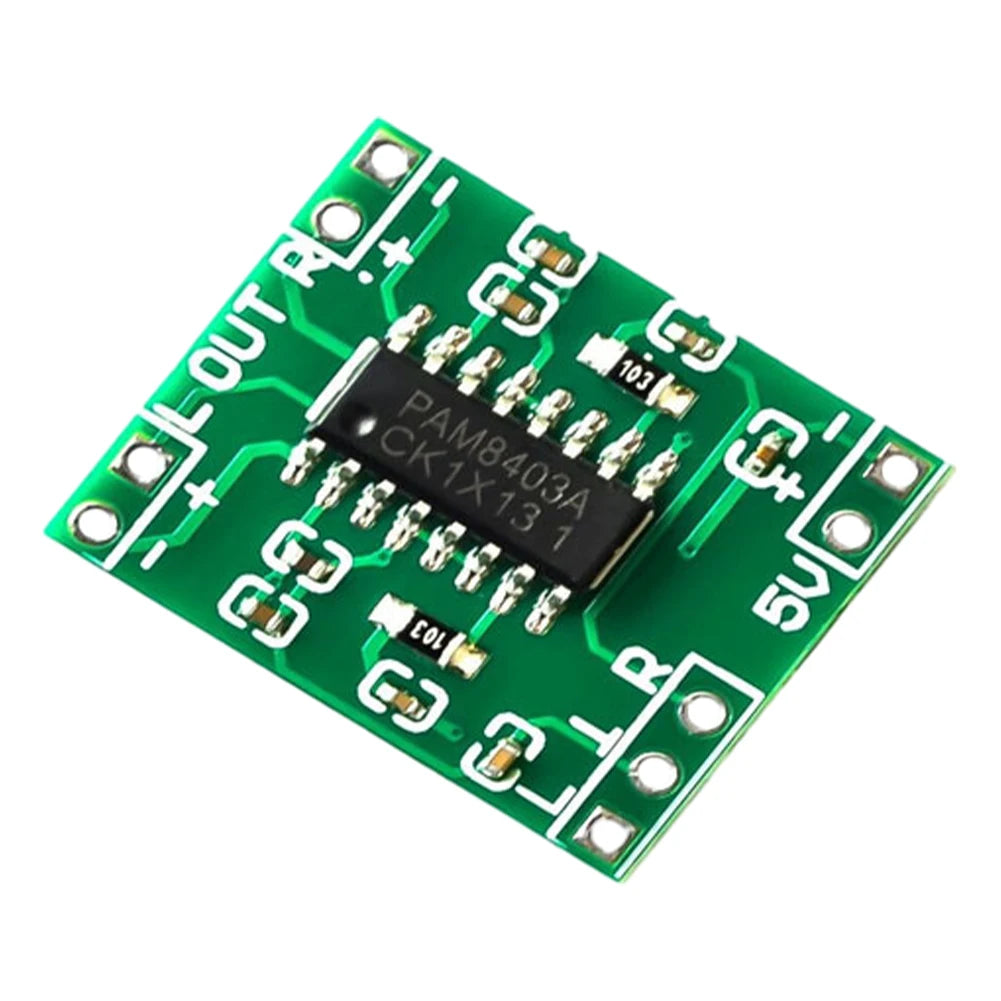 PAM8403 Mini Power Amplifier Board Module 2.5V-5.5V 2 Channels Stereo Audio Amplifier Module USB Power Supply for Volume Control Quake Default Title