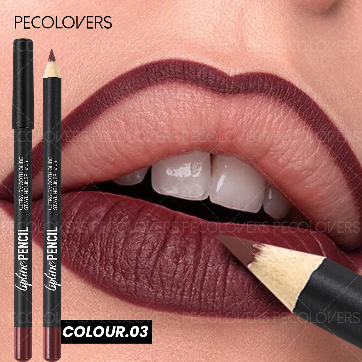 1PC Lipliner Lipstick, Plump and Charming Lips, Nude Brown, with A Variety of Makeup, Lip Cosmetics Quake 03