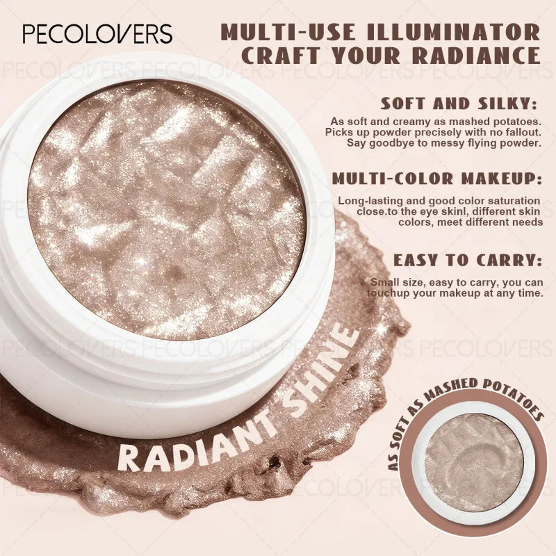 1PC Mashed Potato Eye Shadow, Eye Highlighter, Brightening Eyes, Long-lasting and Natural,Waterproof and Sweatproof Quake