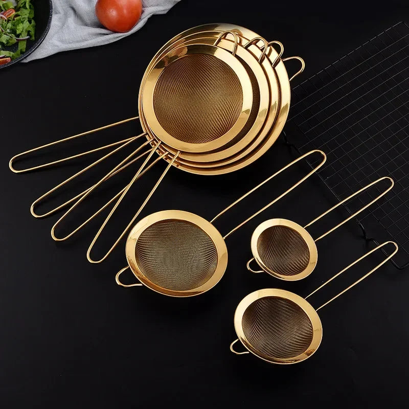 Soybean Milk Filter Screen Superfine Colander Stainless Steel Flour Screen Egg White Separator Quake