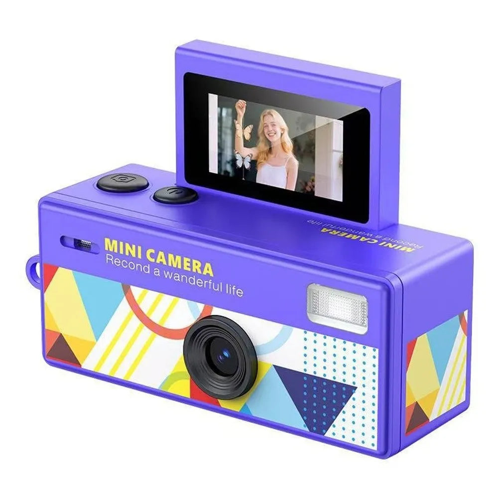 Gifts Flip Screen Keychain Thumb Camera Retro Bag Charm Digital Camera Mini with Video Recording Outdoor Sports Camera Quake