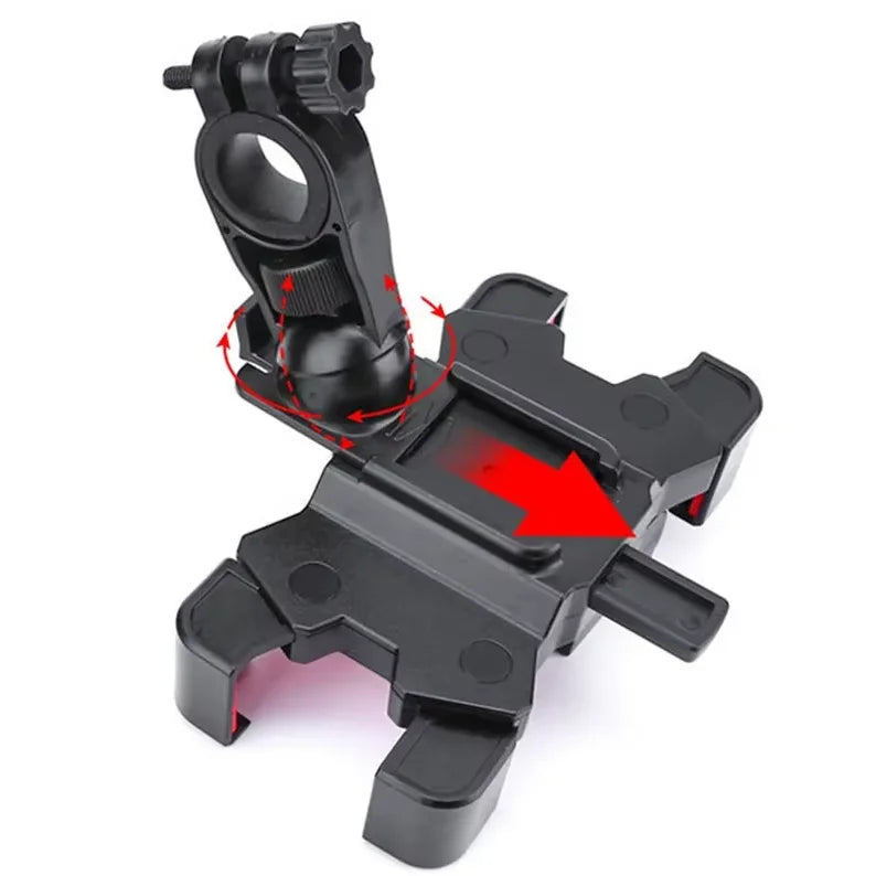 Bicycle Phone Holder Bike Accessories Motorcycle Adjustable Stand 360° Rotatable GPS Clip Cycling Mtb Accesories Bikes Sports Quake