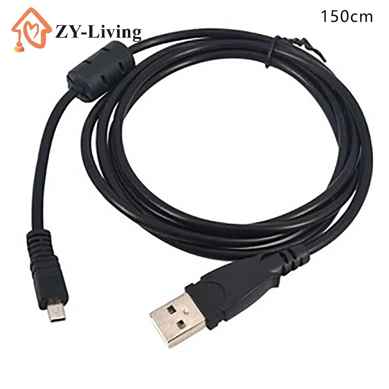 USB Data Cable Camera Data Pictures Video Sync Transfer Cables 8pin 150cm for Nikon Olympus Pentax Sanyo Quake