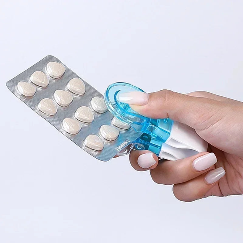 Opener Assistance Tool Pill Blister Pack1pcs Portable Pill Taker Pill Taker Remover Tablet No Contact Easy To Take Pills Out Quake