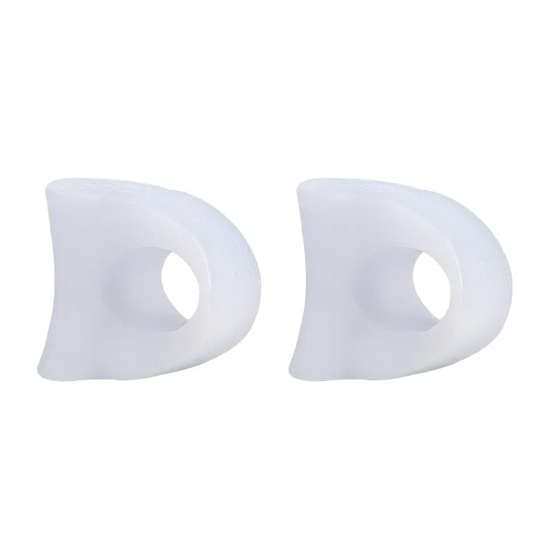1 Pair Separators Toe Bunion Guard Toe Silicone Foot Care Orthopedic Finger Toe Separator Correction Pad Foot Care Tool Quake M92 White-2pcs