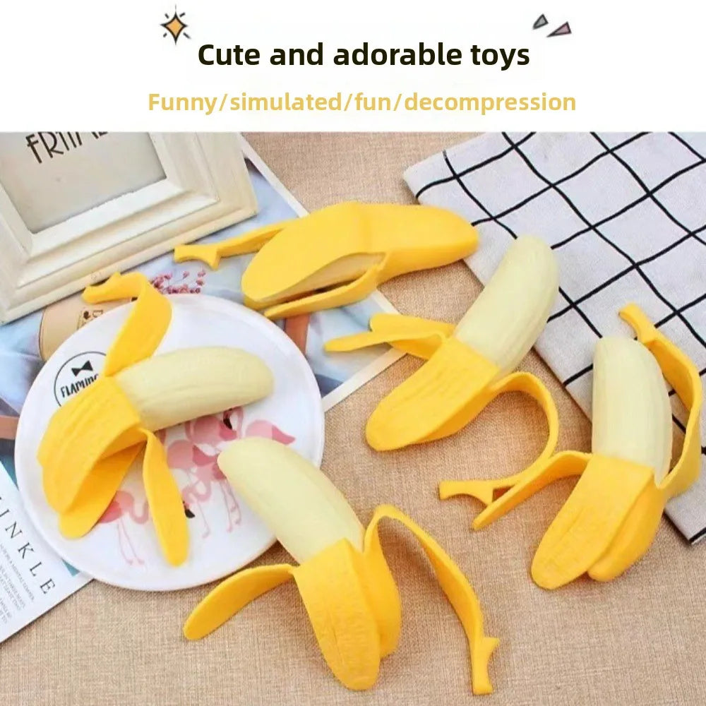 Anxiety Relief Banana Squeeze Toy Slow Rebound Simulated Banana Stress Relief Squeeze Ball Sensory Toys Stress Relief Toy Quake